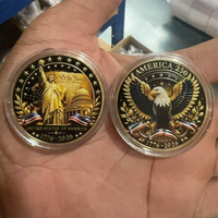 Pièce de monnaie en métal 3D à thème Gratitude et Respect, décor de bureau rétro en relief