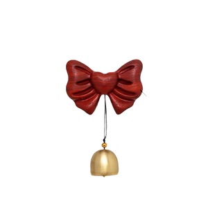 Carillon de porte en bois style japonais Dopamine Doorbell Bow Wind Chime 8x10x2.5cm, ornement suspendu pour porte, cloche en cuivre, cadeau - Product Image 2