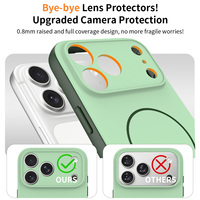 Coque de téléphone magnétique effet peau mate douce pour iPhone 17 Pro Max 18 Pro Max, prise en main soyeuse, antichoc, compatible, protection intégrale
