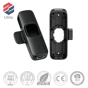 Boîtier de microphone cravate en ABS PC moulé par injection, finition brillante, fabricant de boîtiers en plastique pour microphones sans fil sur mesure - Product Image 1