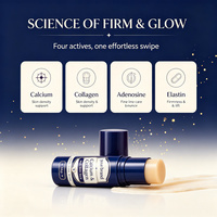 Stick Baume Hydratant et Raffermissant Portable Effet Bonne Mine pour le Visage, Compatible Maquillage, Marque Blanche, Produits Coréens pour la Peau