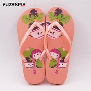 รองเท้าแตะชายหาดฤดูร้อนใส่สบาย ลายการ์ตูนสาวน้อยน่ารัก รองเท้าแตะผู้หญิง ผลิตในจีน - Product Image 1
