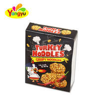 Aperitivo de fideos instantáneos secos y crujientes deliciosos a la venta, aperitivo salado saludable para niños, embalaje a granel de ocio frito