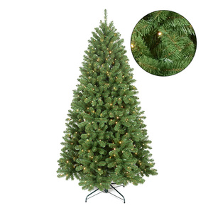 Árbol de Navidad de PVC LONGSTAR de 4-12 pies, Verde, Preiluminado, Decoración para el Hogar y Festividades, Árbol de Pino Exuberante, Decoración Interior para Festivales, Luces Cálidas - Product Image 3