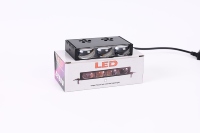Projecteur LED externe pour moto Yongyou à 3 lentilles, 6500 lumens, avec ventilateur de refroidissement intégré, faisceau super concentré pour scooter/vélo électrique