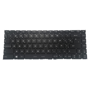 Teclado Retroiluminado RGB Encastrable SP Español para <span class=keywords><strong>MSI</strong></span> <span class=keywords><strong>GE66</strong></span> <span class=keywords><strong>Raider</strong></span> MS-1541 GS66 Stealth MS-16V1 MS-1551 9Z.NEVBN.A01 Nuevo - Product Image 1