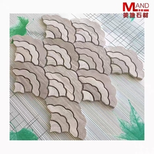 Vendite dirette della fabbrica completamente fatte a mano in pietra di marmo naturale mosaico parete decorazione della parete sfondo di moda - Product Image 2