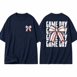 Camiseta Vintage Coquette con Lazo de Béisbol, Diseño Gráfico para Día de Partido, Ropa Deportiva Linda para Mujeres y Niñas - Product Image 5