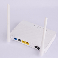 Router Módem WiFi VoIP de Fibra Óptica BT-PON GPON XPON FTTH, 1GE, 2 Puertos RJ45, Inalámbrico, 5dBi