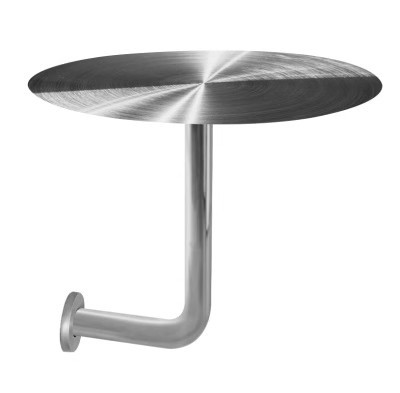 Tavolo rotondo in acciaio inossidabile a parete (tavolo solido)