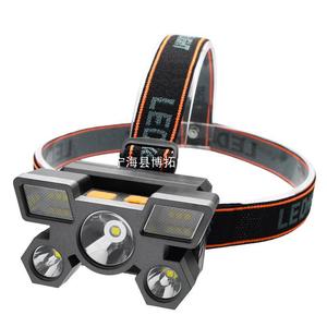 Lampe frontale LED 5LED rechargeable en alliage d'aluminium, lumière blanche pour le camping et la pêche - Product Image 1