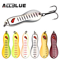 ALLBLUE – leurre de pêche personnalisé avec cuillère à cacahuètes, appât Jig, 15g, 48mm