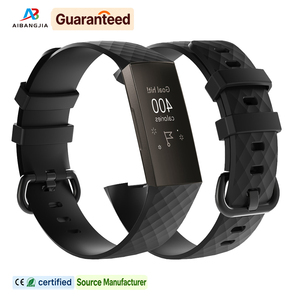 Bracelet de montre de remplacement pour Fitbit Charge 3 4, bracelet en silicone à motif diamant 3D pour Fitbit Charge 3 4 - Product Image 1