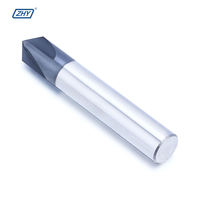 Outils de découpe CNC de haute qualité et haute précision Zhy, fraise à chanfreiner à quatre lames intérieures R