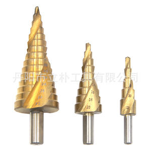 ดอกสว่านขั้นบันไดแบบเมตริก Lipin Tools ขนาด 4-32 มม. เคลือบ TiCN ก้านหกเหลี่ยม สำหรับโลหะที่ไม่ใช่เหล็ก - Product Image 1