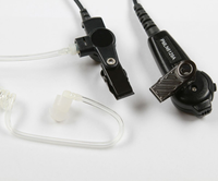 Kit d'écouteur Motorola PMLN6129A IMPRES à 2 fils, noir, avec tube acoustique et micro PTT pour radios de la série DP4000