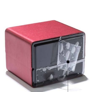 Boîte à bijoux de mariage de luxe en cuir PU personnalisée avec lumières LED, emballage de haute qualité pour bagues, boucles d'oreilles, pendentifs, colliers - Product Image 5