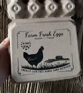 Cartoni per uova con stampa Logo | 3x4, 2x6, 3x5 | Stile Vintage per uova di anatra e quaglia - Product Image 6