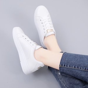 <span class=keywords><strong>Zapatillas</strong></span> <span class=keywords><strong>Blancas</strong></span> para <span class=keywords><strong>Mujer</strong></span> con Plataforma y Suela Gruesa, Zapatos Casuales para Caminar, Modernas, de <span class=keywords><strong>Piel</strong></span> Sintética, con Cordones, de Caña Baja, Deportivas - Product Image 2