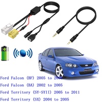 Adaptateur audio stéréo pour voiture CHELINK avec câble AUX, connecteur USB et prise d'entrée auxiliaire 3,5 mm pour Ford Falcon Territory