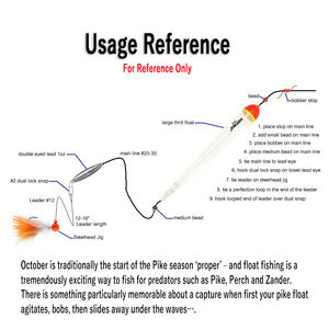 Vente en gros Plastique 20g 25g 35g Cristal <span class=keywords><strong>Brochet</strong></span> <span class=keywords><strong>Flotteur</strong></span> Efficace Pondéré Bobbers pour Saumon Steelhead Shad Accessoires de Pêche - Product Image 3