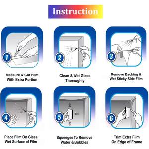 ฟิล์มตกแต่งโฮโลแกรม PET แบบมีกาวในตัว เปลี่ยนสีได้ สร้างเอฟเฟกต์รุ้งสะท้อนแสง สำหรับตกแต่งกระจกอาคาร - Product Image 6
