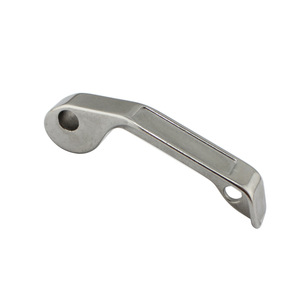 Poignée de porte en acier inoxydable, design minimaliste, installation facile, pour usage domestique ou professionnel - Product Image 1