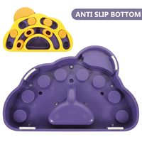Nouveau Jouet Interactif Écologique en Plastique pour Chien : Bol Distributeur Lent et Plaque d'Entraînement IQ