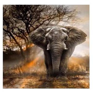 Ensemble de <span class=keywords><strong>peinture</strong></span> par numéros à motif d'éléphant de l'usine Sunloop <span class=keywords><strong>Peinture</strong></span> <span class=keywords><strong>acrylique</strong></span> imprimée en tissu de style européen Matériau à l'huile Medium - Product Image 2