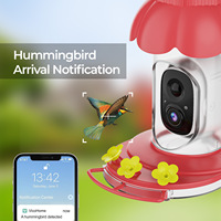 Mangeoire à colibris Oniya avec caméra, vision nocturne, WiFi, alimentation solaire et identification IA