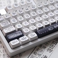 Clavier mécanique de jeu à 130 touches, thème lapins et carottes, profil FA, disposition ANSI/ISO, touches PBT DYE-SUB personnalisables en couleur