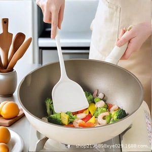 Juego de espátulas de silicona blanca, 4 piezas, utensilios de cocina antiadherentes resistentes al calor para cocinar y servir - Product Image 2