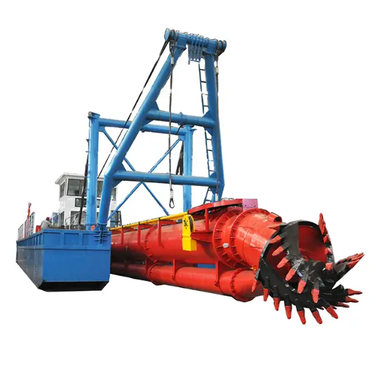 Pabrik pabrikan Cina tipe baru CSD450 kapasitas lumpur 4000m 3/jam hidrolik listrik 18 inci kapal pemotong pengerukan penambangan pasir