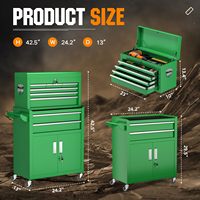 Coffre à outils robuste sur roulettes, multi-tiroirs en acier, pour usage automobile, garage, atelier de réparation, certifié ISO