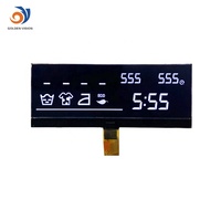 Golden Vision OEM Transmissive Black Segment LCD Display Module 7-Segment Digit COG Type LED Backlight Consumer Electronics