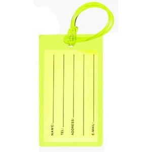 Étiquette de bagage simple anti-perte en PVC, cadeau promotionnel, porte-adresse, accessoire de voyage aérien, étiquette de bagage légère, porte-clés en plastique - Product Image 6