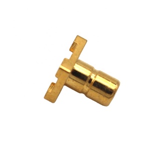 Conector coaxial de RF, borde macho <span class=keywords><strong>SMB</strong></span> recto para montaje en PCB, pie corto SMD... - Product Image 1