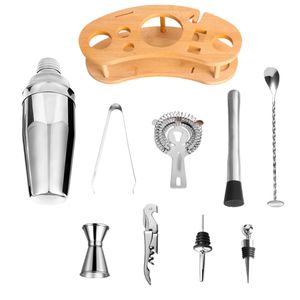 Juego de herramientas de barra de acero inoxidable, venta al por mayor, fácil de almacenar, <span class=keywords><strong>kit</strong></span> de barman, herramientas de barra, utensilios de <span class=keywords><strong>Bar</strong></span> profesionales, juego de herramientas de barra necesarias - Product Image 2