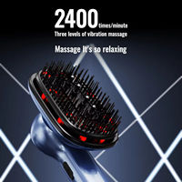 Masseur capillaire à lumière rouge et bleue à double spectre précis pour apaiser le cuir chevelu et revitaliser la croissance des cheveux, brosse pour la croissance des cheveux, peigne pour la croissance des cheveux