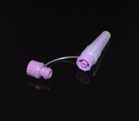 Connecteur de sonde d'alimentation jetable avec capuchon de protection, conception anti-reflux, joint étanche, compatible pour les soins à domicile