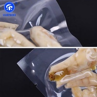 Sac d'emballage alimentaire sous vide en plastique PE transparent gaufré personnalisé, thermoscellable, en nylon, vente chaude 2026