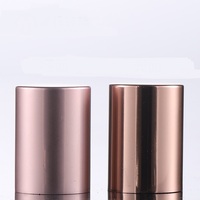 Vente en gros 5ml 10ml Rose bouchon doré Rose Transparent rouleau sur bouteille d'huile de parfum verre fin