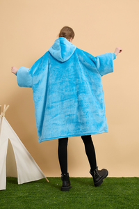 Sweat-shirt à capuche pour adulte, couverture d'hiver, polaire Sherpa, Ultra peluche, confortable, surdimensionné - Product Image 3