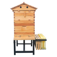 Witbee Neuer 304 Edelstahl Schwarz Pulverbeschichteter Verstellbarer Bienenstockständer Kompatibel mit 250-460mm Bienenstöcken 1 Jahr Garantie 6KG