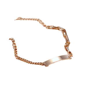 2024 nuovo arrivo <span class=keywords><strong>bracciale</strong></span> a catena in <span class=keywords><strong>oro</strong></span> rosa personalizzato alla moda gioielli con nome personale per le bambine e per l'anniversario delle donne - Product Image 1