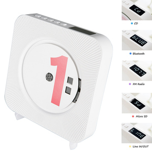 Rẻ creative trắng Hỗ Trợ CD/BT/AUX/USB/FM treo tường BT 4.2 home tường mount cd máy nghe nhạc - Product Image 4