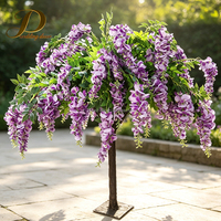 Pohon Wisteria Buatan JINDA yang Laris Manis, Bunga Sutra Padat, Tanaman Bunga untuk Pernikahan dan Acara Pesta