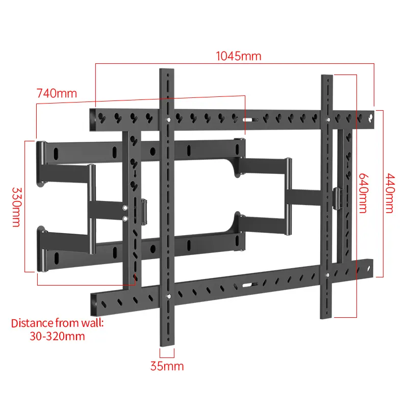 Ultradunne Tv Muurbevestiging Best Verkopende Full Service Push Video Wall Mount Beugel Led Lcd Tv Mount Andere Tv-Accessoires