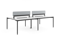 Poste de travail modulaire avec cloison de bureau en métal moderne, table d'ordinateur