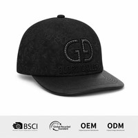Casquette de baseball snapback de luxe avec logo brodé 3D personnalisé, nouveau design, imprimé léopard, style hip-hop, logo latéral sur la visière